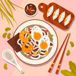 冷面插画