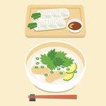 美食插画