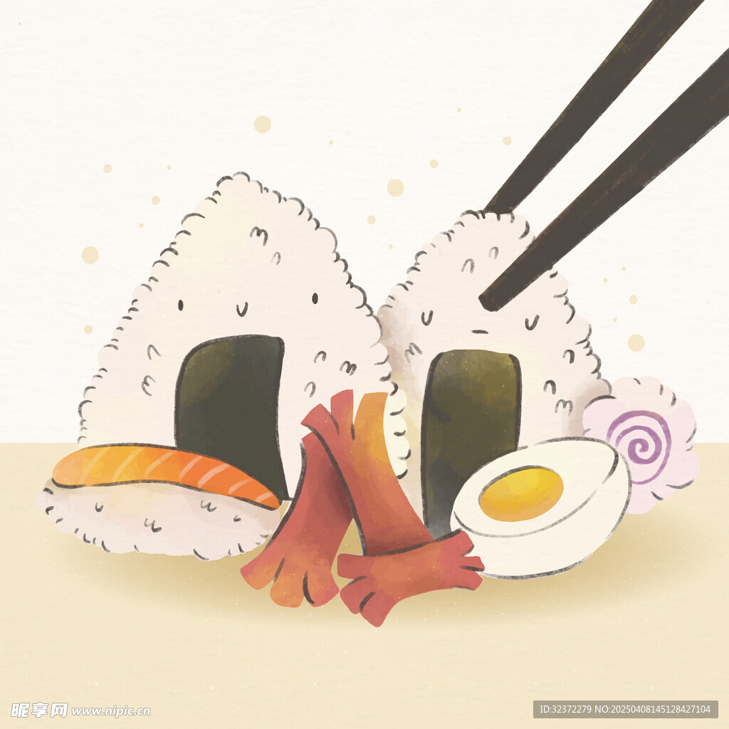 饭团插画