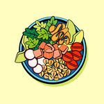 美食插画