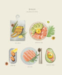 手绘美食