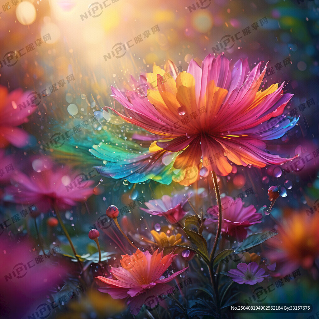 彩色异花