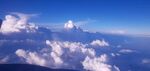 坐飞机 天空 白云