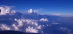 坐飞机 天空 白云 