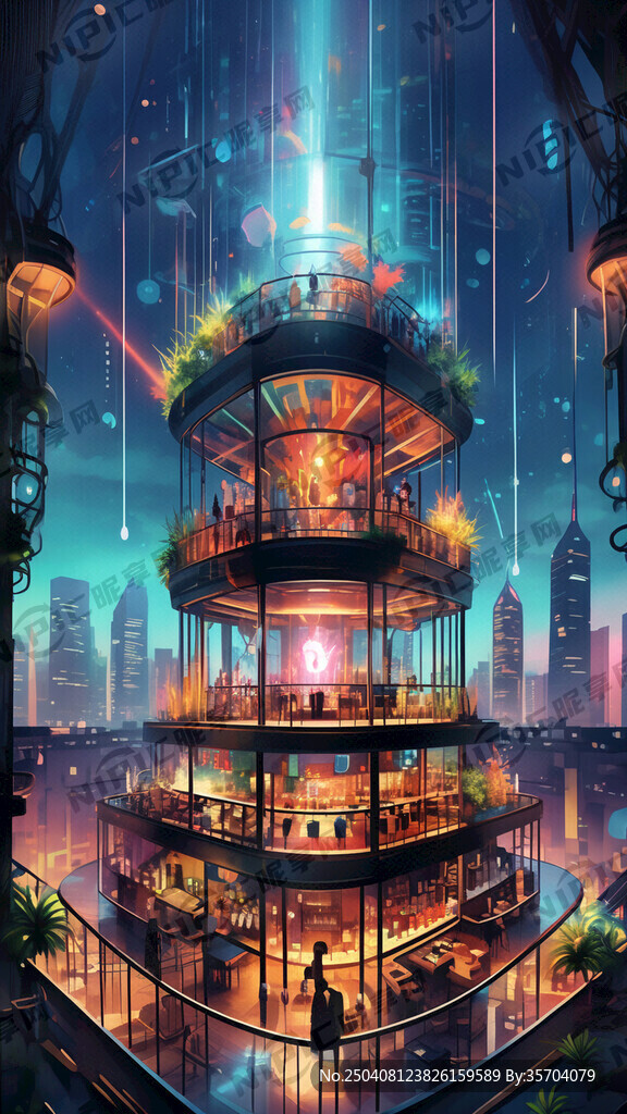 20米高空音乐酒吧 玻璃幕墙