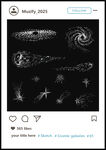 宇宙星系手绘稿