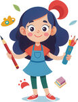 孩子玩具角色扮演免抠图