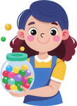 孩子玩具角色扮演免抠图