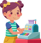 孩子玩具角色扮演免抠图