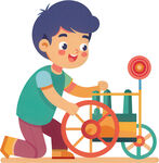 孩子玩具角色扮演免抠图