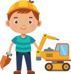 孩子玩具角色扮演免抠图