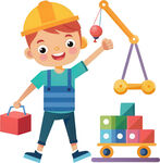 孩子玩具角色扮演免抠图
