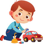 孩子玩具角色扮演免抠图