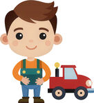 孩子玩具角色扮演免抠图