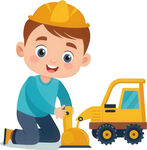 孩子玩具角色扮演免抠图