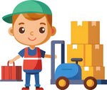 孩子玩具角色扮演免抠图