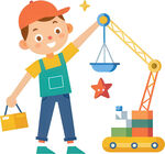 孩子玩具角色扮演免抠图