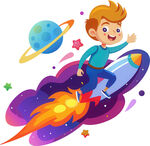 登月太空男孩火箭