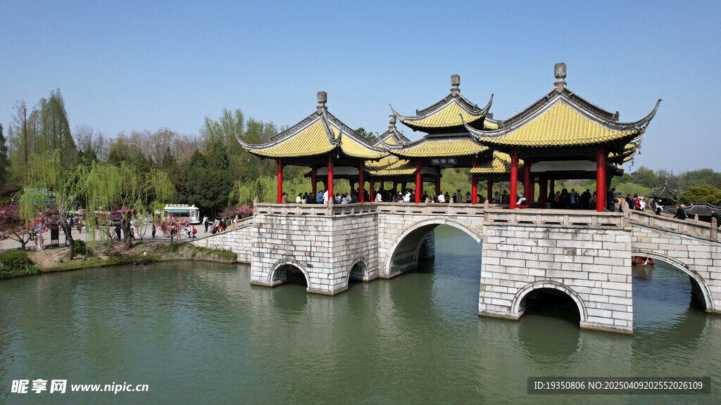 瘦西湖五亭桥景色
