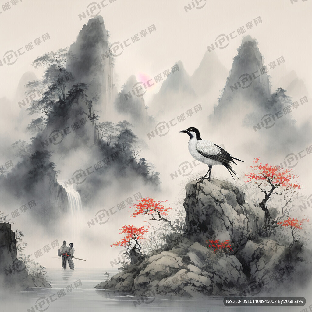 中国风山水图