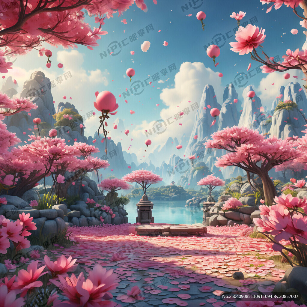 游戏梦幻唯美新中式风景 超高清