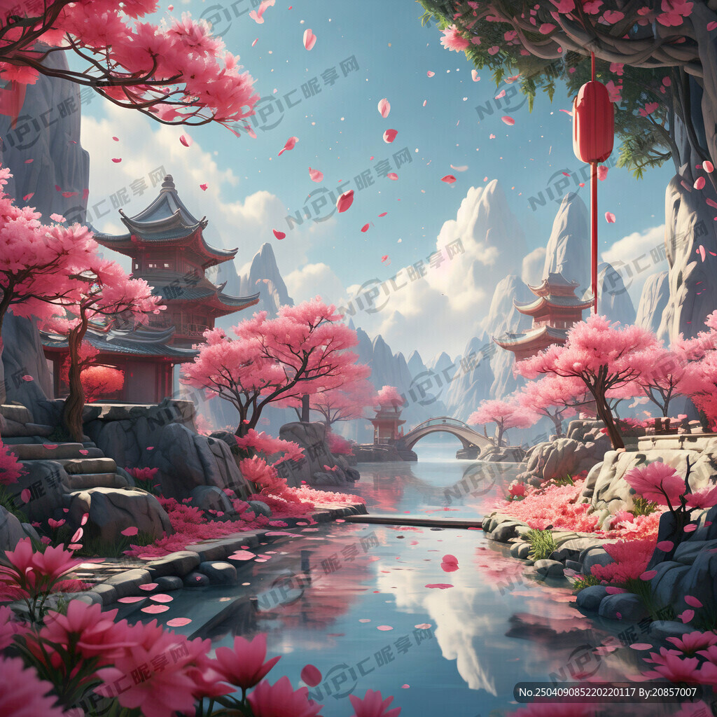 游戏梦幻唯美新中式风景 超高清