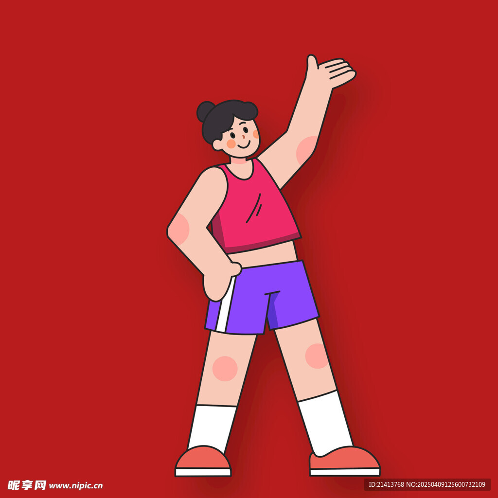插画女孩女人