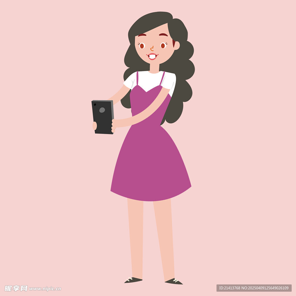 插画女孩女人