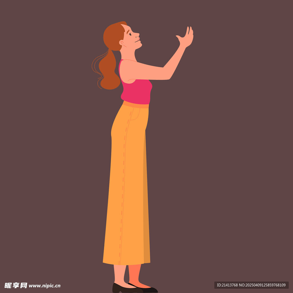 插画女孩女人
