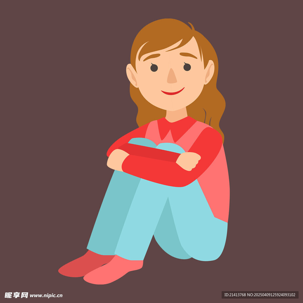 插画女孩女人