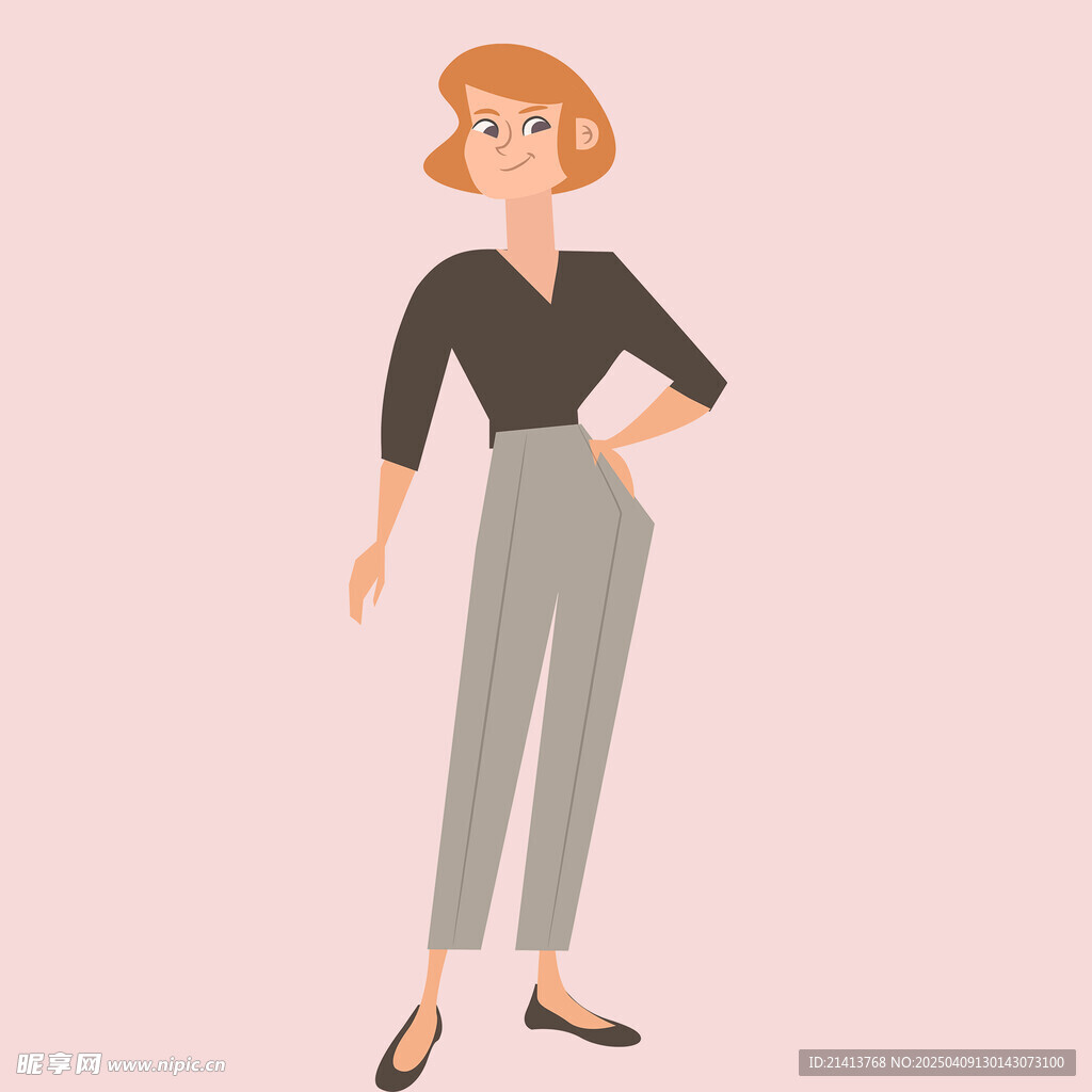 插画女孩女人