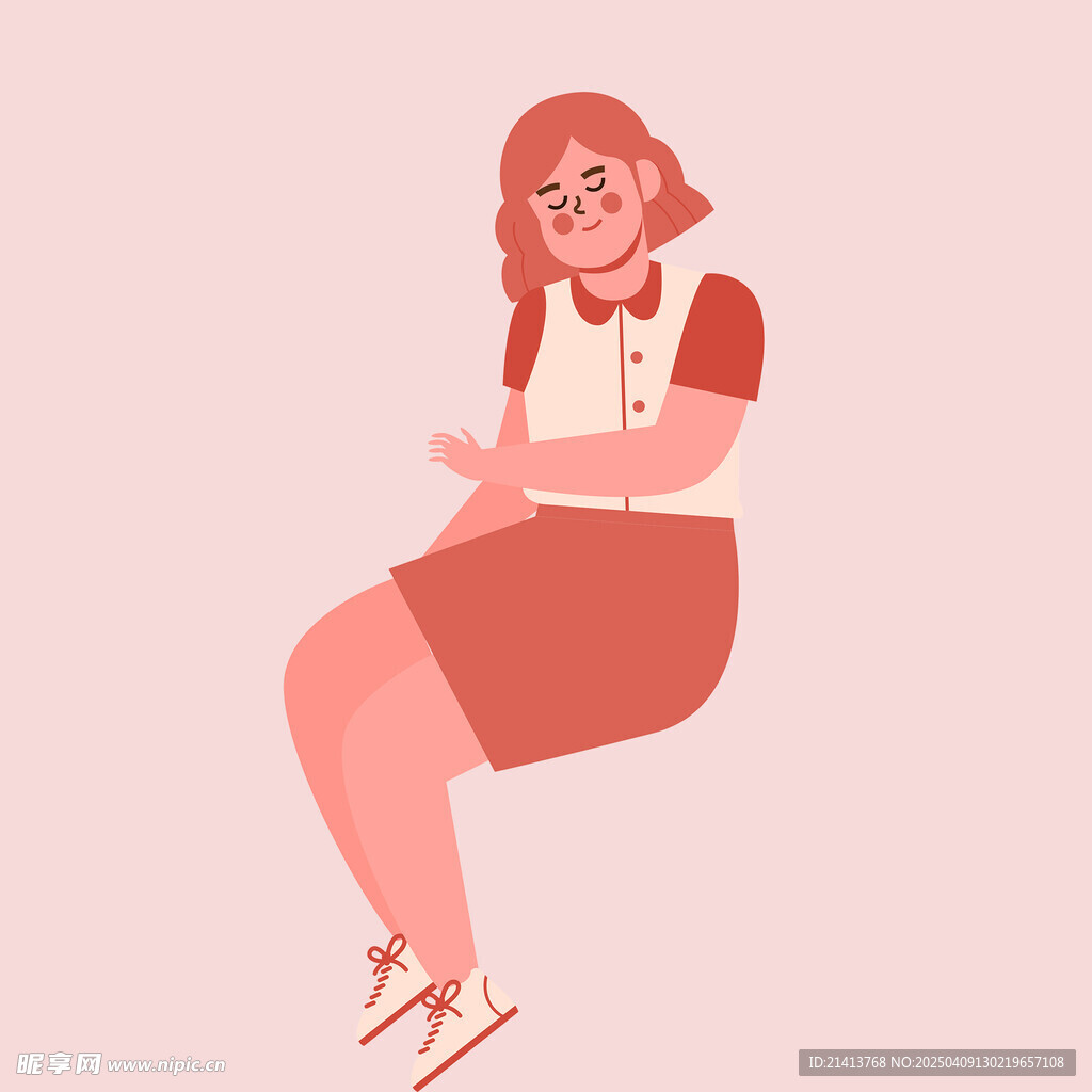 插画女孩女人
