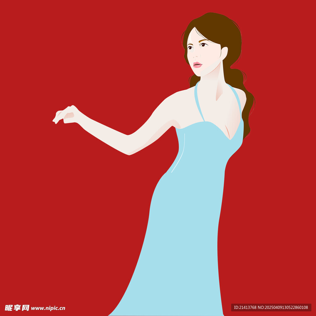 插画女孩女人