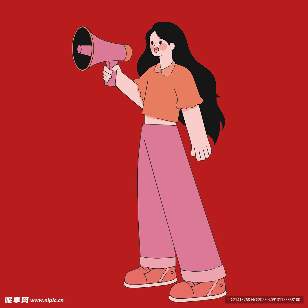 插画女孩女人