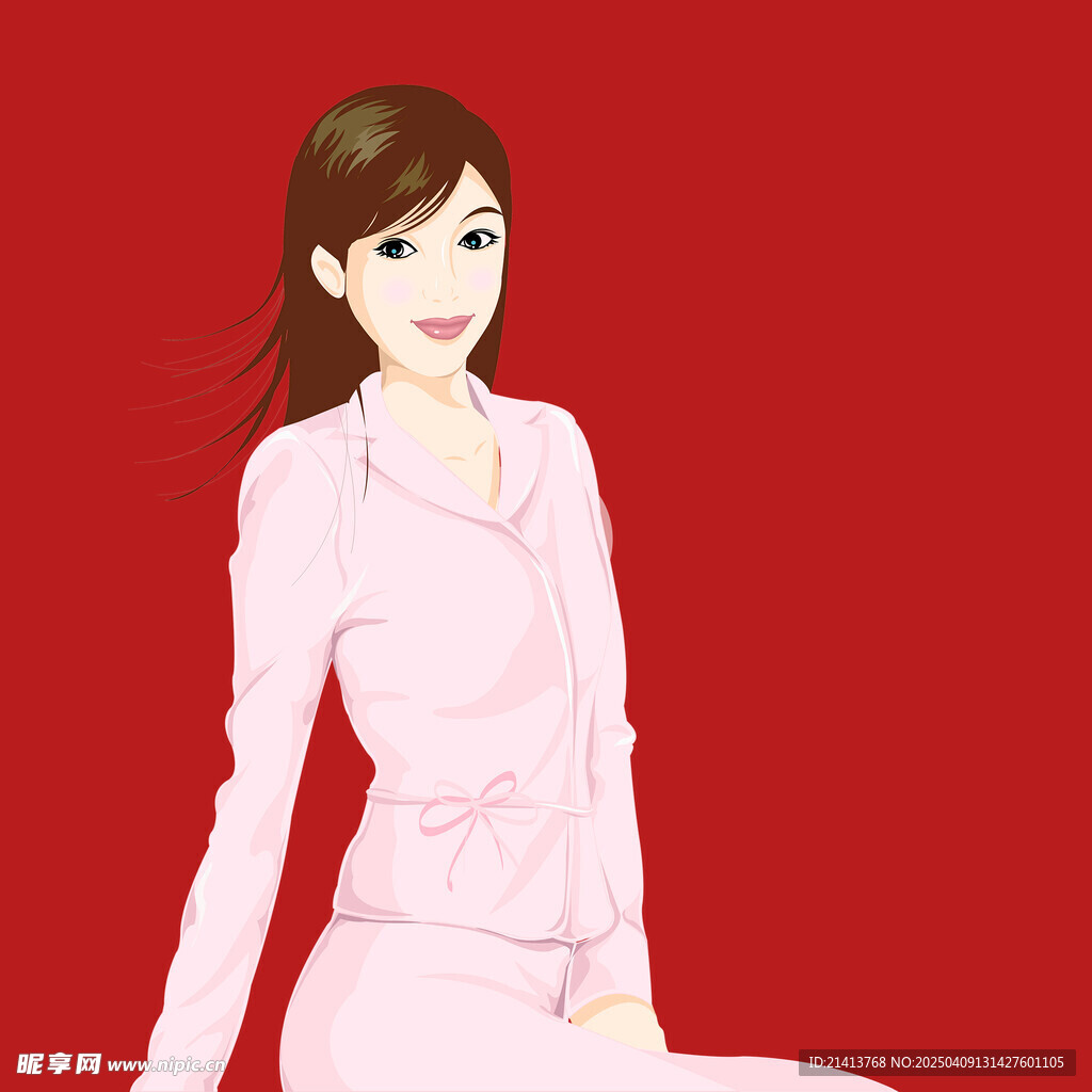 插画女孩女人