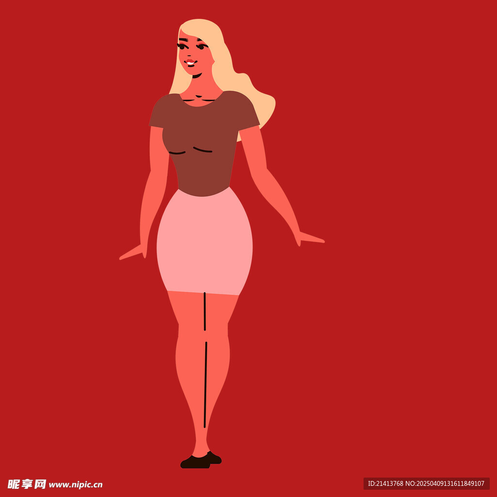 插画女孩女人