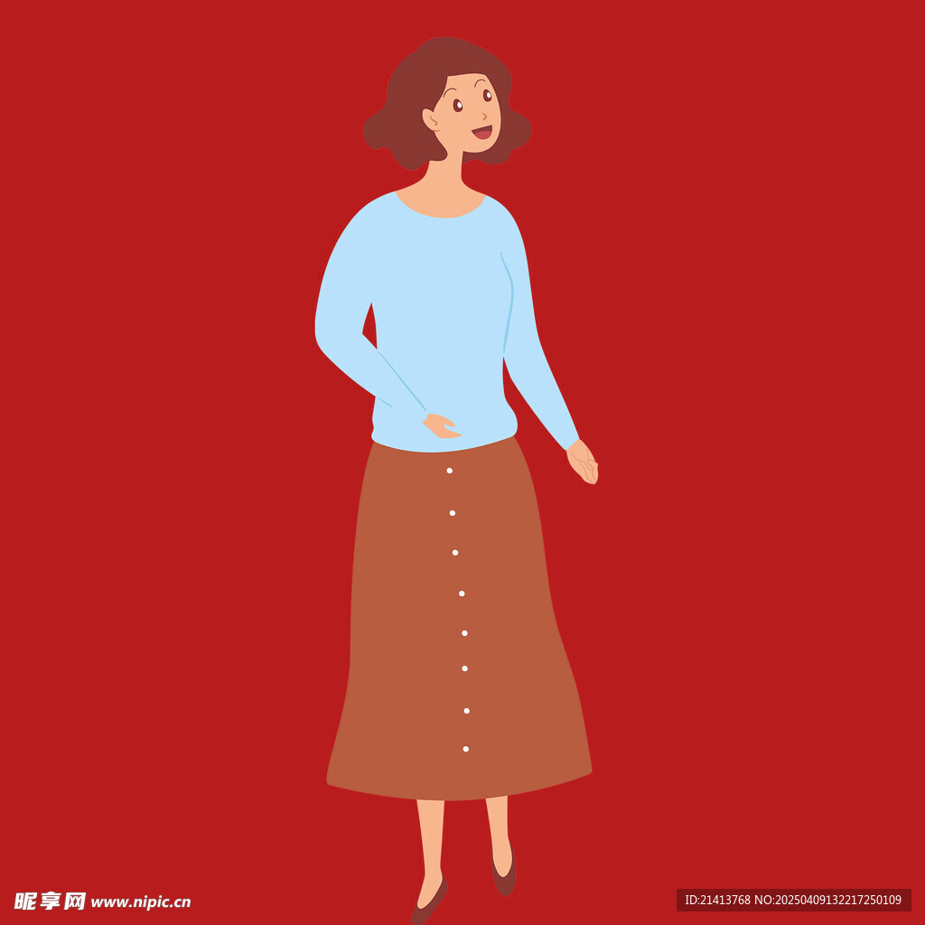 插画女孩女人