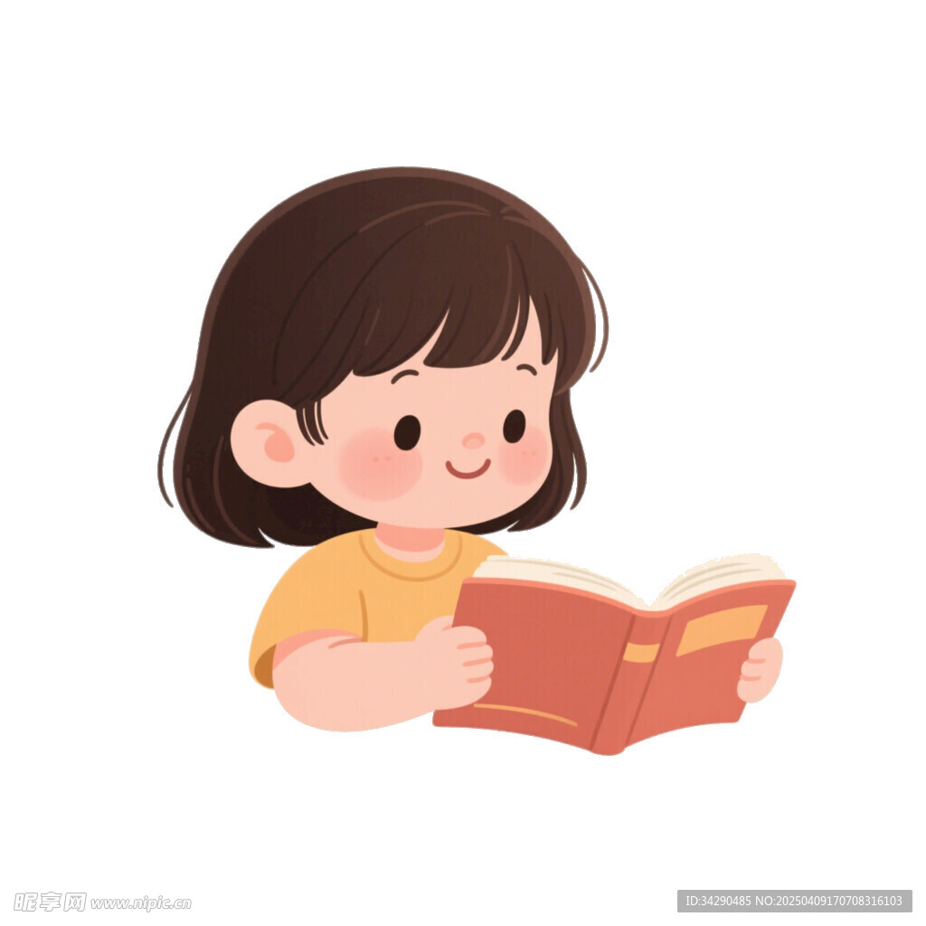 卡通小女孩