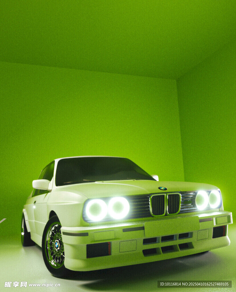 绿色汽车