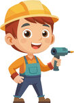 孩子玩具角色扮演免抠图