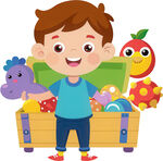 孩子玩具角色扮演免抠图 