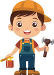 孩子玩具角色扮演免抠图 