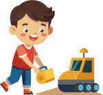 孩子玩具角色扮演免抠图 