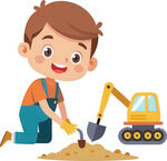 孩子玩具角色扮演免抠图 