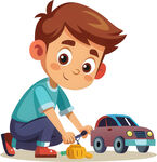 孩子玩具角色扮演免抠图 