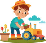 孩子玩具角色扮演免抠图 