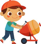 孩子玩具角色扮演免抠图 