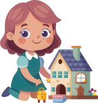 孩子玩具角色扮演免抠图 
