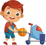 孩子玩具角色扮演免抠图