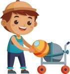 孩子玩具角色扮演免抠图